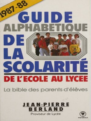 cover image of Guide alphabétique de la scolarité